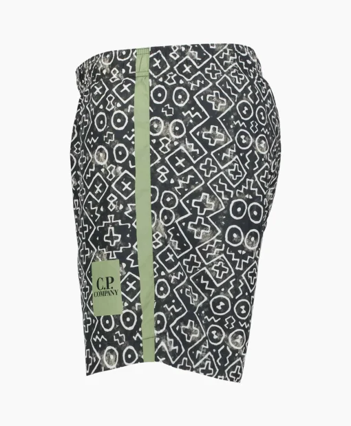 Heren Cp Company Zwembroeken*Zwembroek Flat Nylon Inca Groen