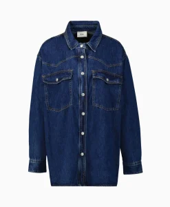 Dames D'arc Blouses*D'Arc Blouse Carpi Blauw