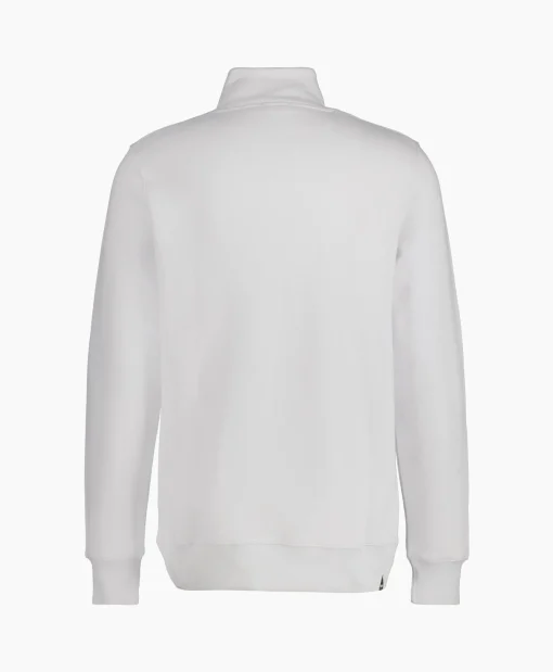 Heren Denham Truien*Logan Half Zip Sweat Ss Beige
