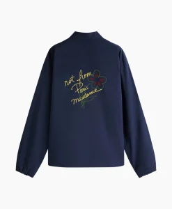 Heren Drole De Monsieur Jassen*Jack La Veste Slogan Esquisse Donker Blauw