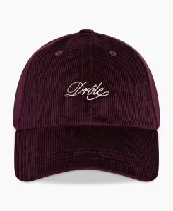 Heren Drole De Monsieur Petten*Pet La Casquette Corduroy Donker Rood