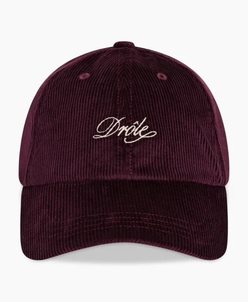 Heren Drole De Monsieur Petten*Pet La Casquette Corduroy Donker Rood