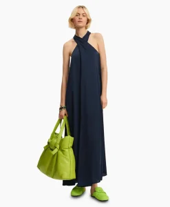 Dames Essentiel Antwerp Bruiloftskleding*Maxi Jurk Finch Blauw