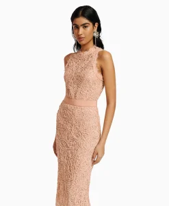 Dames Essentiel Antwerp Bruiloftskleding*Midi Jurk Emery Pink