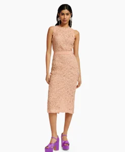 Dames Essentiel Antwerp Bruiloftskleding*Midi Jurk Emery Pink