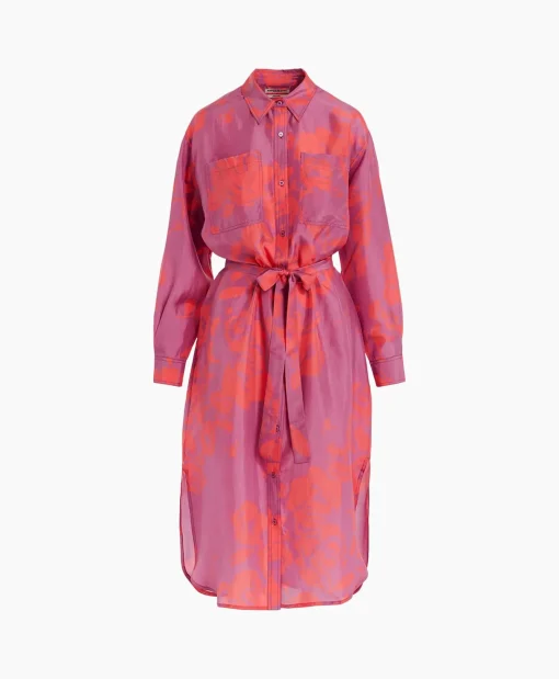 Dames Essentiel Antwerp Bruiloftskleding*Mini Jurk Foxglove Pink