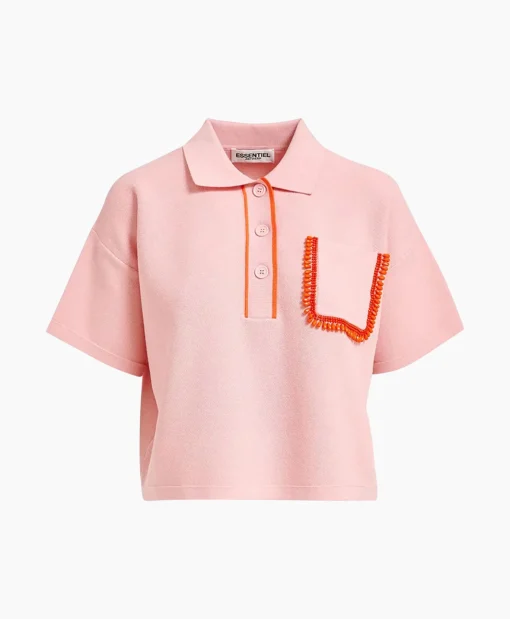 Dames Essentiel Antwerp Polo's*Polo Flame Rood