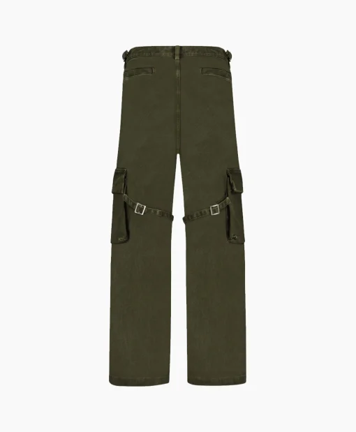Heren Flâneur Broeken*Flaneur Cargobroek Phone Pocket Groen