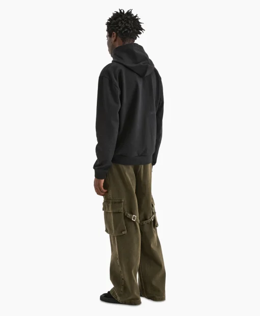 Heren Flâneur Truien*Flaneur Hoodie Botanical Zwart
