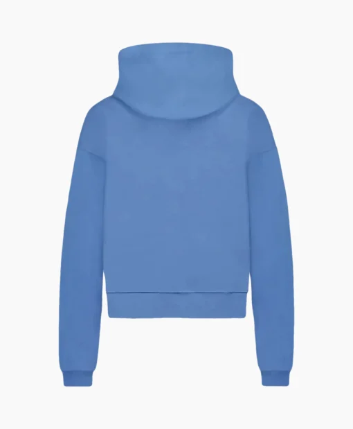 Heren Flâneur Truien*Flaneur Hoodie Floral Watercolor Zip Up Blauw