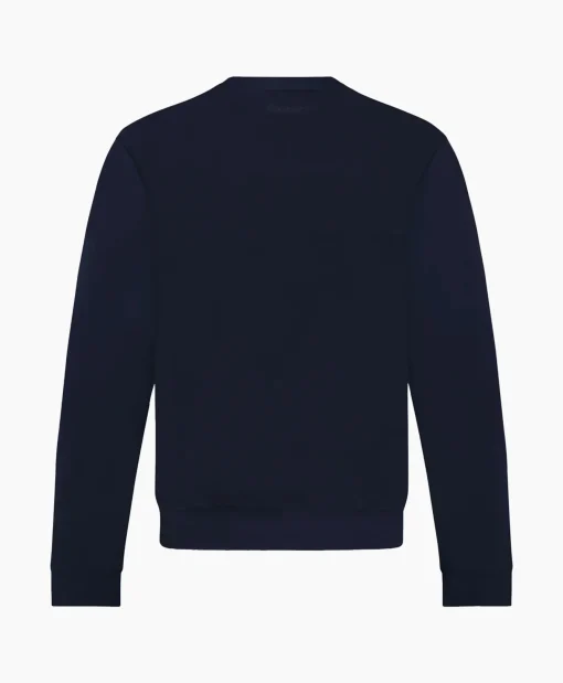 Heren Flâneur Truien*Flaneur Sweater Signature Donker Blauw