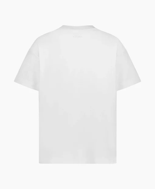 Heren Flâneur T-Shirts*Flaneur T-Shirt Korte Mouw Scribble Wit