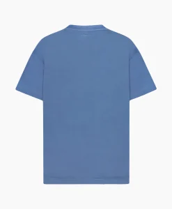 Heren Flâneur T-Shirts*Flaneur T-Shirt Korte Mouw Floral Watercolor Blauw