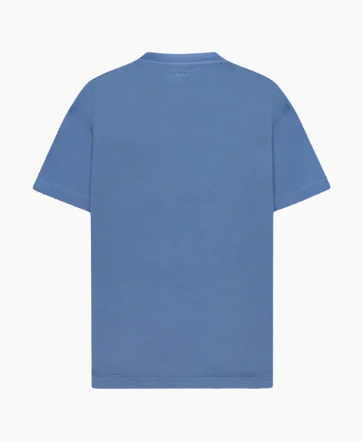 Heren Flâneur T-Shirts*Flaneur T-Shirt Korte Mouw Floral Watercolor Blauw