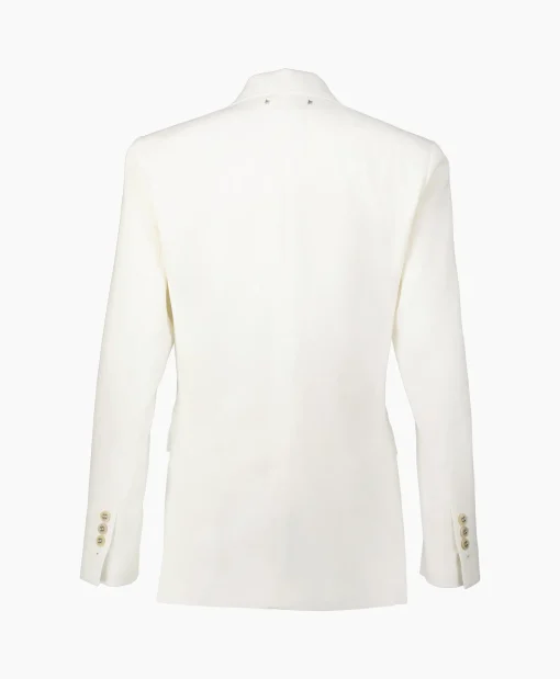 Dames Golden Goose Blazers*Blazer Journey W's Double Breasted Light Wool Ecru