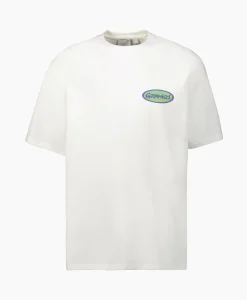 Heren Gramicci T-Shirts*T-Shirt Korte Mouw Grammici Oval Wit
