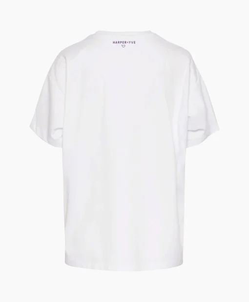 Dames Harper & Yve T-Shirts & Tops*Harper & Yve T-Shirt Korte Mouw Logo-Ss Off White