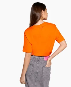 Dames Harper & Yve T-Shirts & Tops*Harper & Yve T-Shirt Korte Mouw Followthesun-Ss Oranje