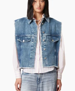Dames Isabel Marant Gilets*Gilet Tyra-Ga Blauw