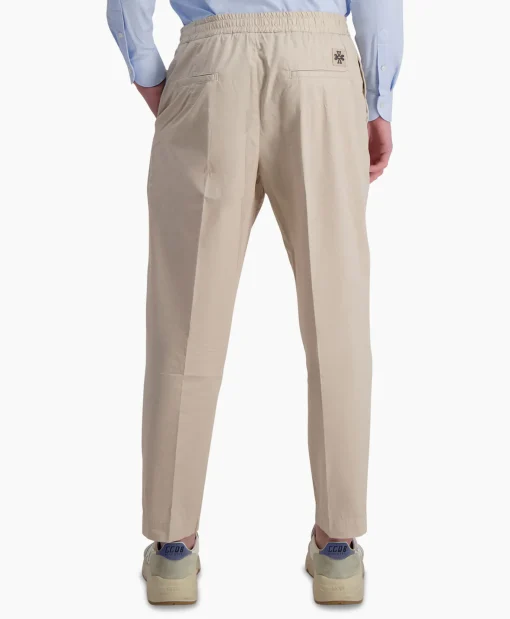 Heren Jacob Cohen Broeken*Pantalon Low Carrot Fit Daniel Beige
