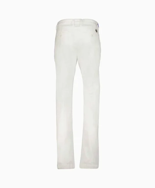 Heren Jacob Cohen Broeken*Pantalon Slim Fit Bobby Off White