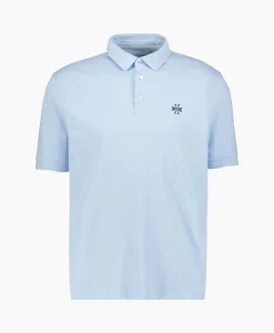 Heren Jacob Cohen Polo's*Polo M/C Dettagli Con Popeline Licht Blauw
