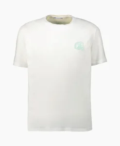 Heren Jacob Cohen T-Shirts*T-Shirt Maglietta Girocollo Off White