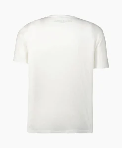 Heren Jacob Cohen T-Shirts*T-Shirt Maglietta Girocollo Off White