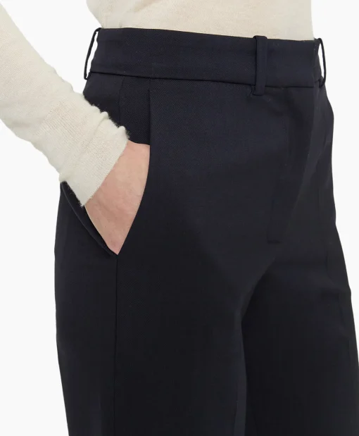 Dames Joseph Broeken*Pantalon Morissey Tailor Wool Donker Blauw