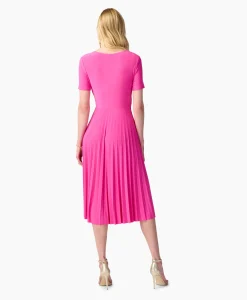 Dames Joseph Ribkoff Jurken*Maxi Jurk Korte Mouw Rose