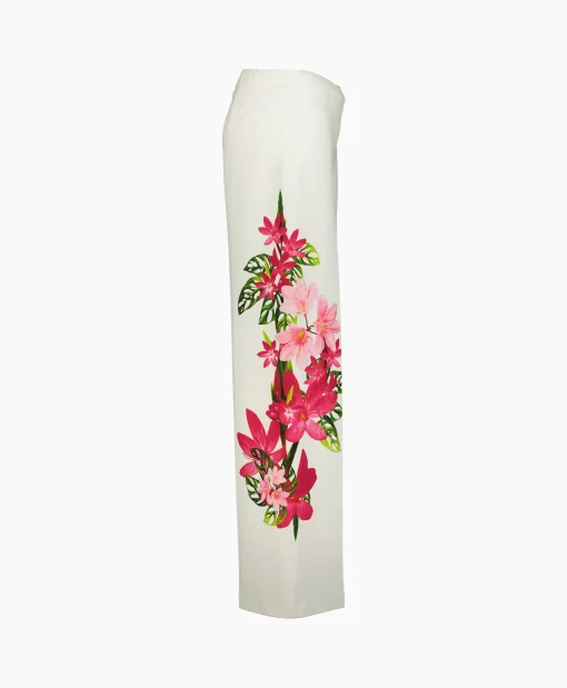 Dames Joseph Ribkoff Broeken*Pantalon Wijde Pijpen Off White