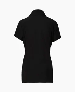 Dames Joseph Ribkoff T-Shirts & Tops*Top & T-Shirt Kraag Korte Mouwen Zwart