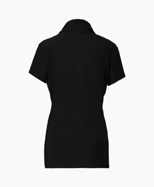Dames Joseph Ribkoff T-Shirts & Tops*Top & T-Shirt Kraag Korte Mouwen Zwart