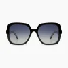 Dames Komono Zonnebrillen*Zonnebril Miley Black Clear White Gold Goud