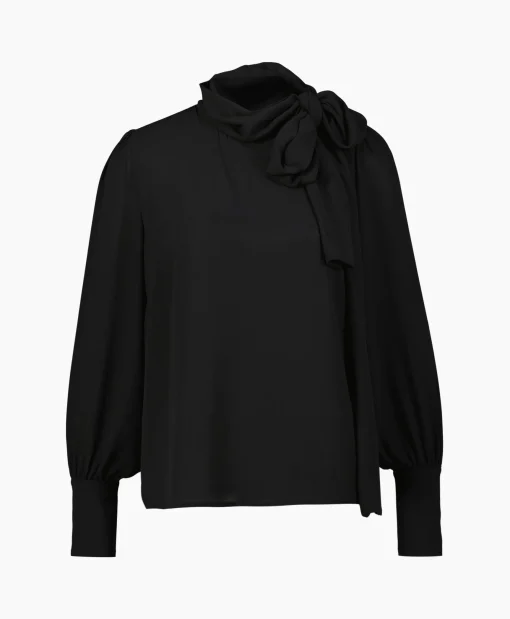 Dames Liu Jo Blouses*Blouse Ecs Tunica C/Fiocco Zwart