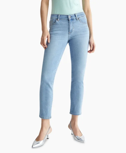 Dames Liu Jo Broeken*Jeans Pant.Authentic Slim Ankle R.W. Blauw