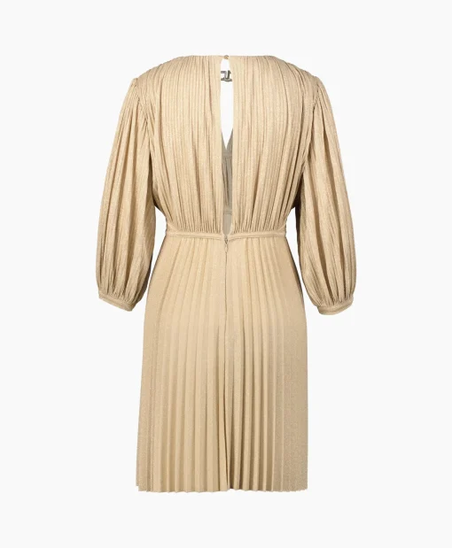 Dames Liu Jo Jurken*Midi Jurk Abito C/Intarsio Goud