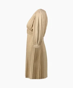 Dames Liu Jo Jurken*Midi Jurk Abito C/Intarsio Goud