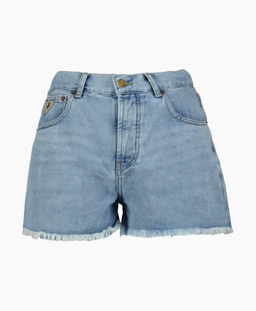 Dames Lois Broeken*Korte Broek Sandra Licht Blauw