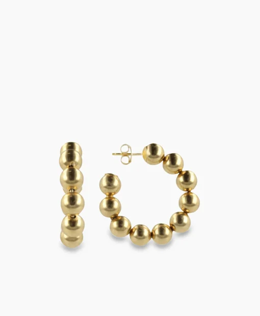 Dames Lott. Gioielli Sieraden*Oorbellen Cl Creole 10 Balls Mgoud