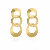 Dames Lott. Gioielli Sieraden*Oorbellen Triple Round L Goud