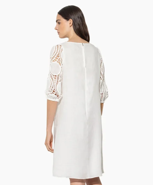 Dames Luisa Cerano Jurken*Jurk 798504/3500-0 Off White