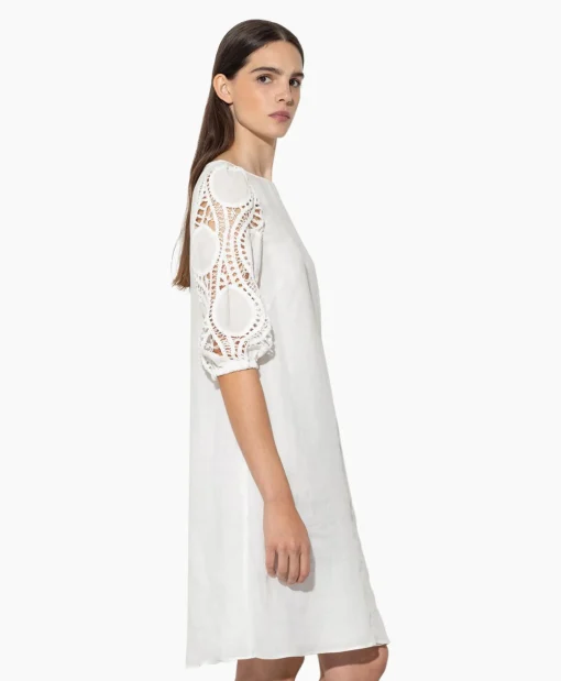 Dames Luisa Cerano Jurken*Jurk 798504/3500-0 Off White