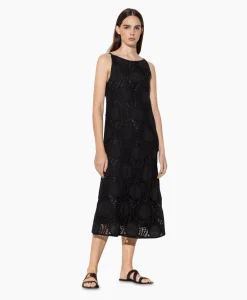 Dames Luisa Cerano Jurken*Midi Jurk 798490/3619-0 Zwart Dessin