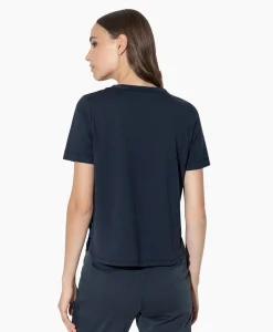 Dames Luisa Cerano T-Shirts & Tops*T-Shirt Korte Mouw 398117/7600-0 Donker Blauw