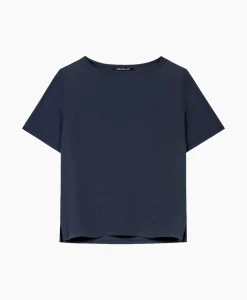 Dames Luisa Cerano T-Shirts & Tops*T-Shirt Korte Mouw 398117/7600-0 Donker Blauw