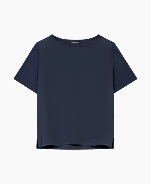 Dames Luisa Cerano T-Shirts & Tops*T-Shirt Korte Mouw 398117/7600-0 Donker Blauw