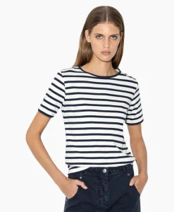 Dames Luisa Cerano T-Shirts & Tops*T-Shirt Korte Mouw 398145/7800-0 Off White