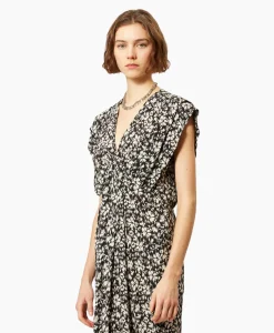 Dames Marant Étoile Jurken*Marant Etoile Midi Jurk Epolia-Gc Zwart