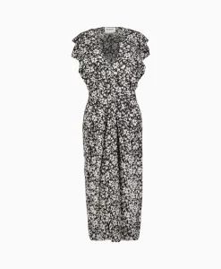 Dames Marant Étoile Jurken*Marant Etoile Midi Jurk Epolia-Gc Zwart